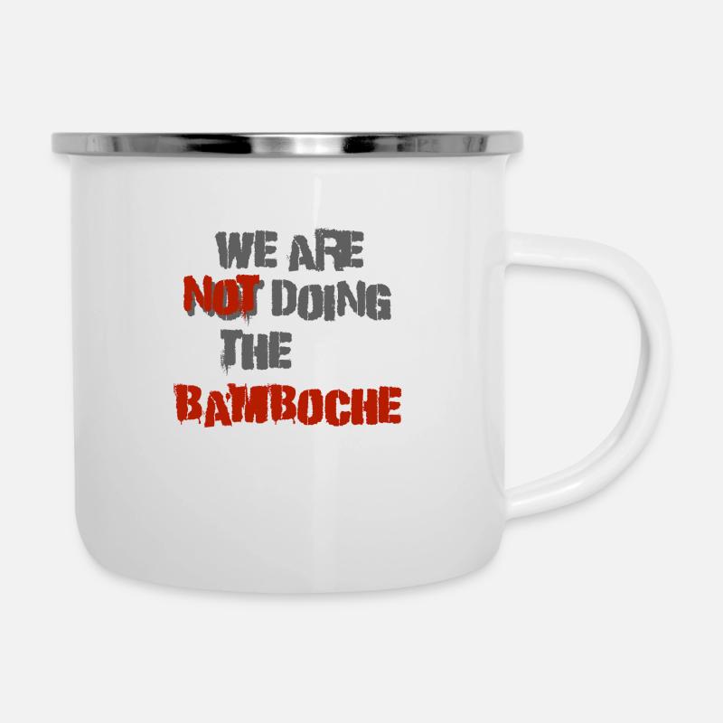 Bamboche - Emaille-Tasse - Weiß