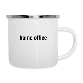 bureau à domicile - Tasse émaillée - blanc - Droite