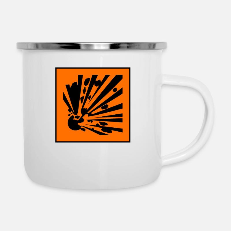 symbol explosive - Camper Mug - white