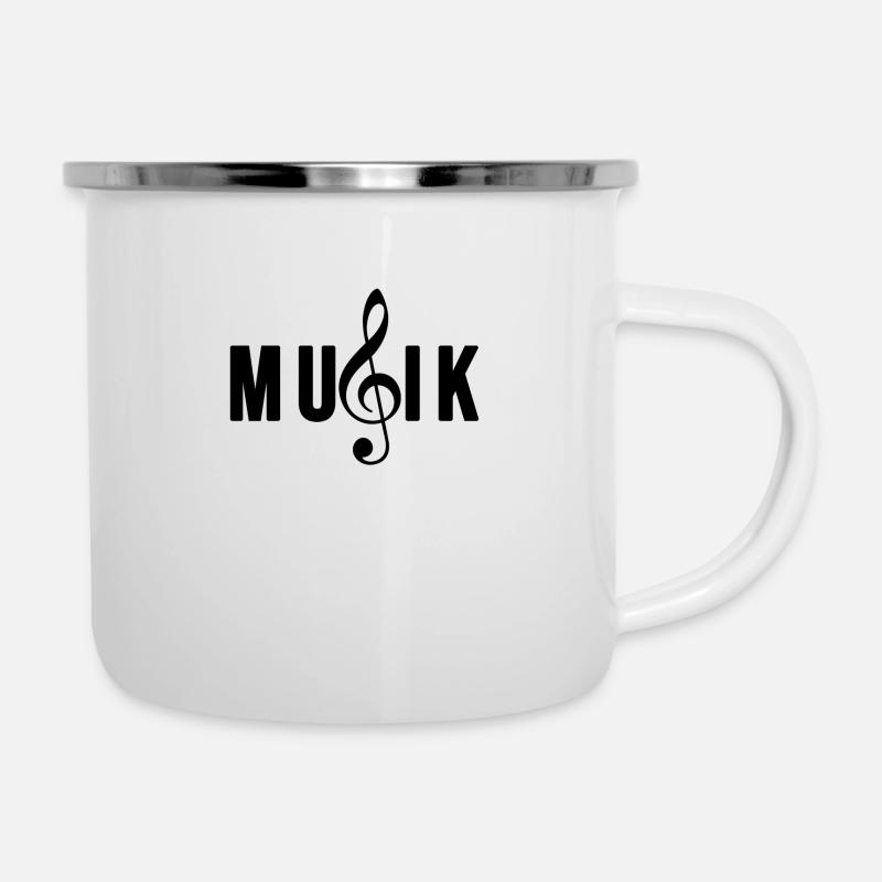 Musik - Music - Emaille-Tasse - Weiß