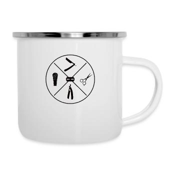Bart 2021 - Emaille-Tasse - Weiß - Rechts