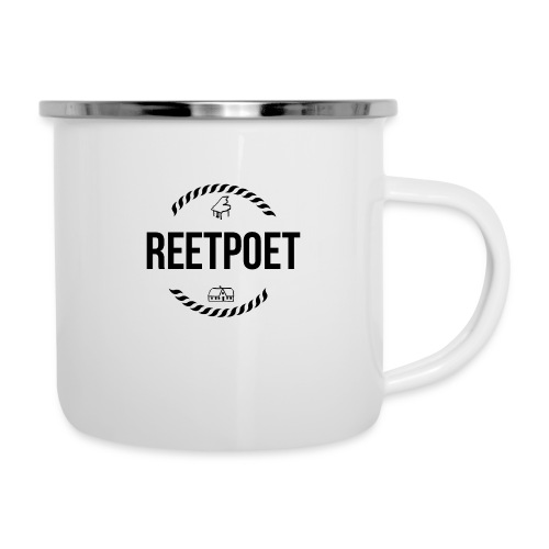 ReetPoet | Logo Schwarz - Emaille-Tasse