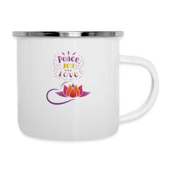 PEACE AND LOVE - Camper Mug - white - Right