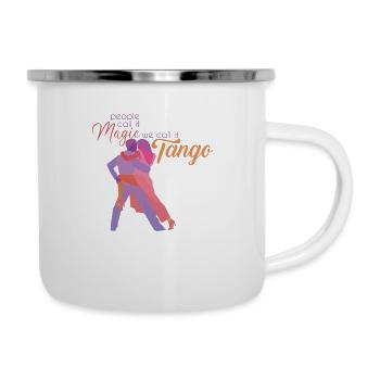 Danse de tango - Tasse émaillée - blanc - Droite