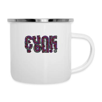 Funk You - Emaille-Tasse - Weiß - Rechts