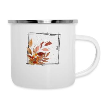 Bel automne d’automne. - Tasse émaillée - blanc - Droite