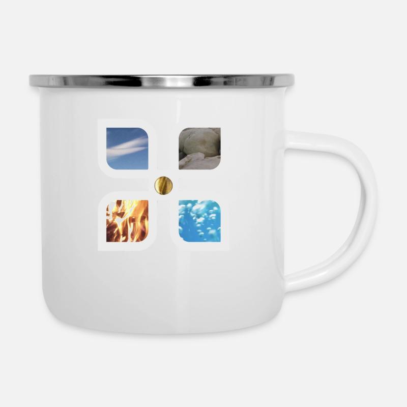 Elements - Emaille-Tasse - Weiß