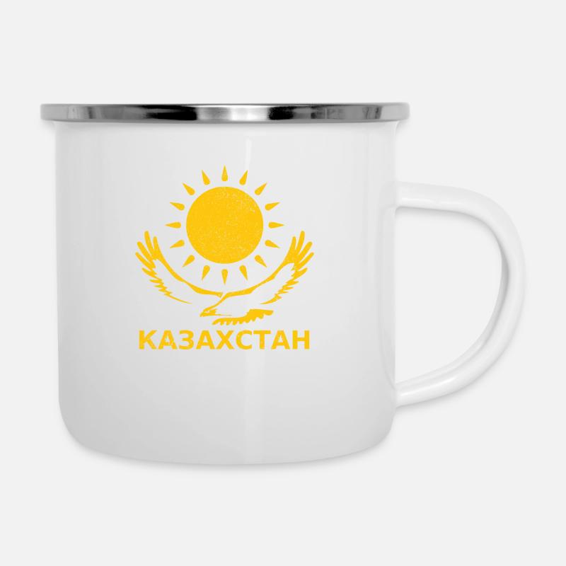 Kazakhstan - Camper Mug - white