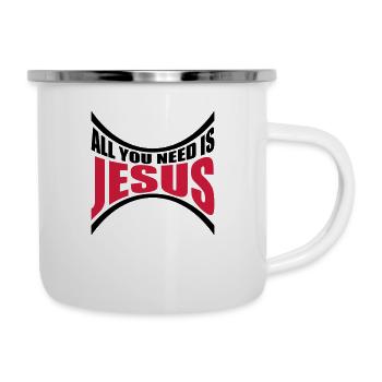 Need Jesus Curved - Camper Mug - white - Right