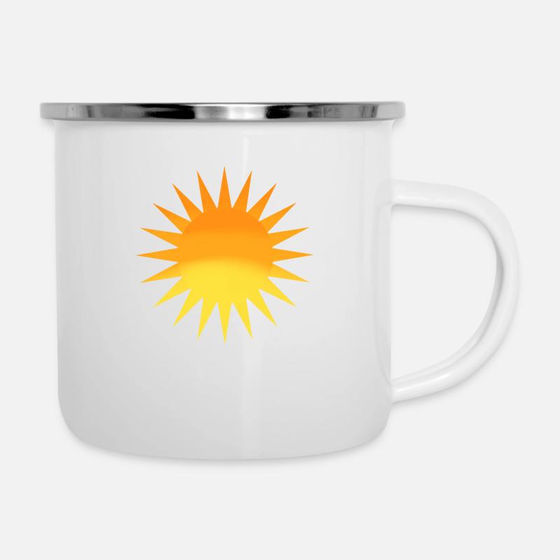 sun drawing - Camper Mug - white