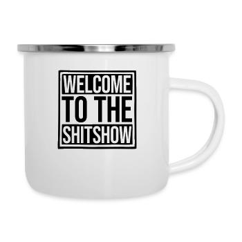 Drôle de dire Shitshow - Tasse émaillée - blanc - Droite