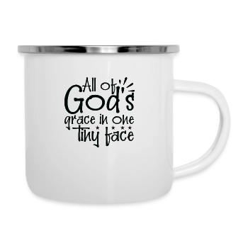 All of Gods grace in one tiny face - Camper Mug - white - Right