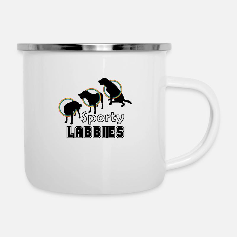 sporty labbies - Camper Mug - white