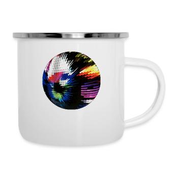 Farbkugel - Emaille-Tasse - Weiß - Rechts