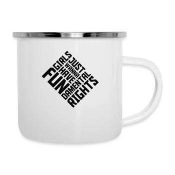 wanna have fundamental rights - Camper Mug - white - Right