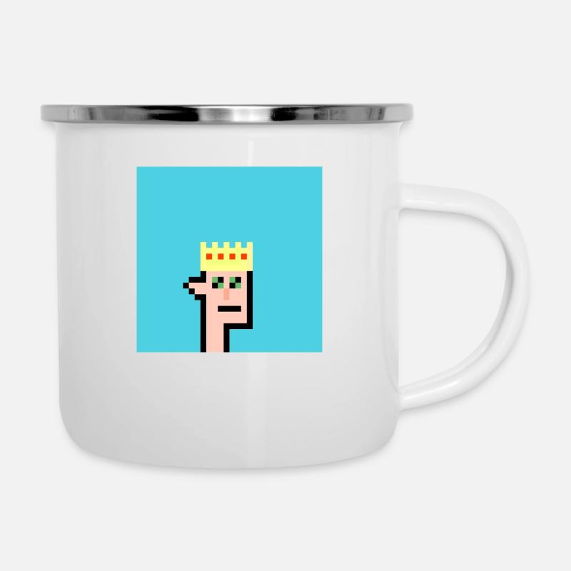 Mr. Noob - Emaille-Tasse - Weiß