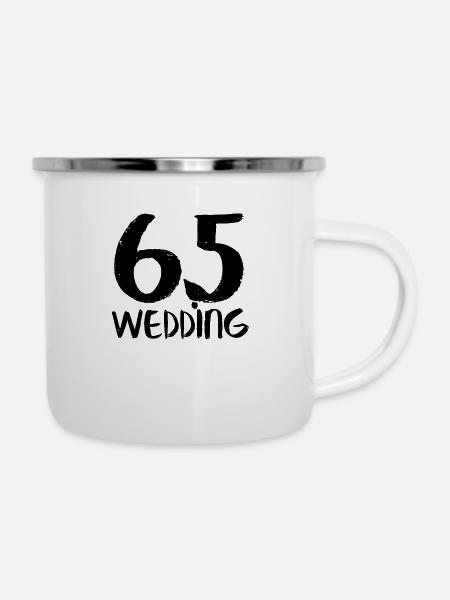65 wedding black Berlin - Emaille-Tasse - Weiß