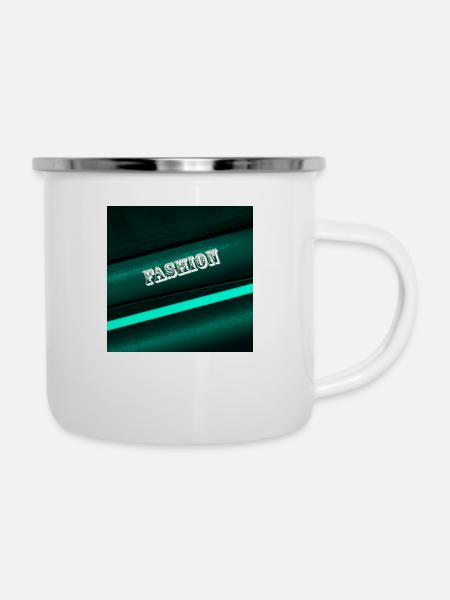 Künstler - Emaille-Tasse - Weiß