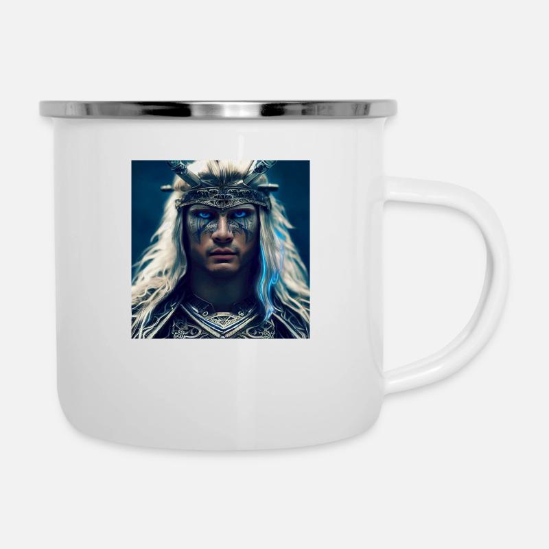 Warrior Vicking - Camper Mug - white