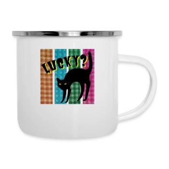 Lucky? Cat - Camper Mug - white - Right