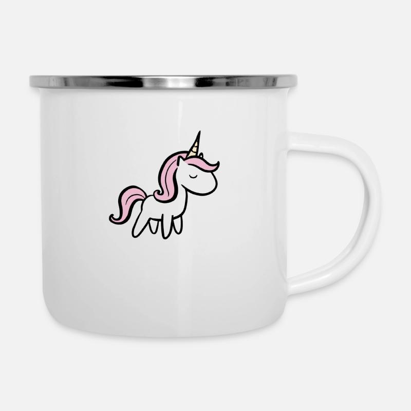 Licorne - Tasse émaillée - blanc