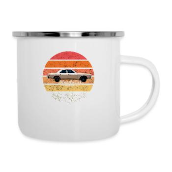 muscle car - Tasse émaillée - blanc - Droite