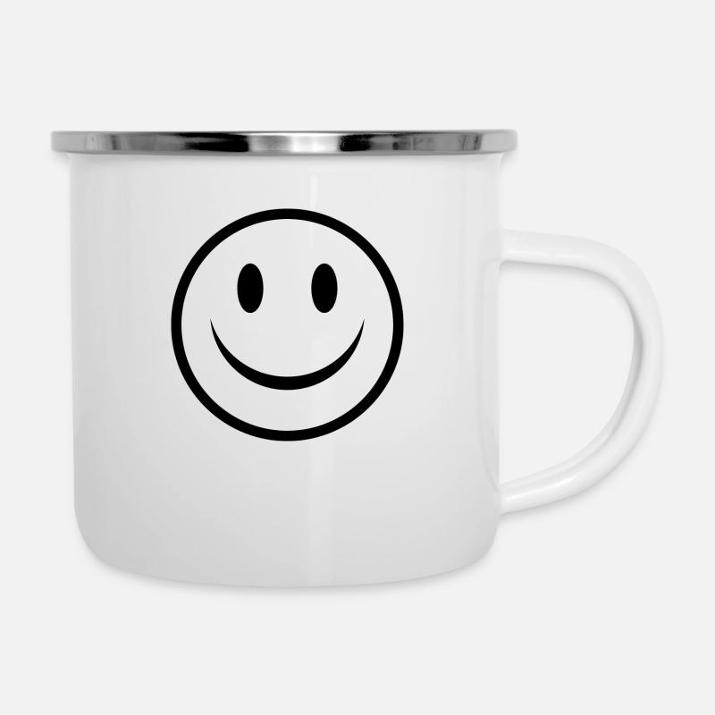 Content - Tasse émaillée - blanc