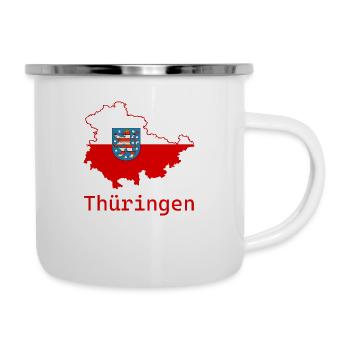 Thüringen - Emaille-Tasse - Weiß - Rechts