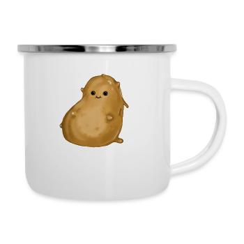 Gute Kartoffel - Emaille-Tasse - Weiß - Rechts