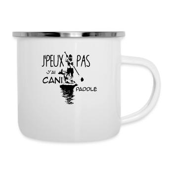 canipaddle - Tasse émaillée - blanc - Droite