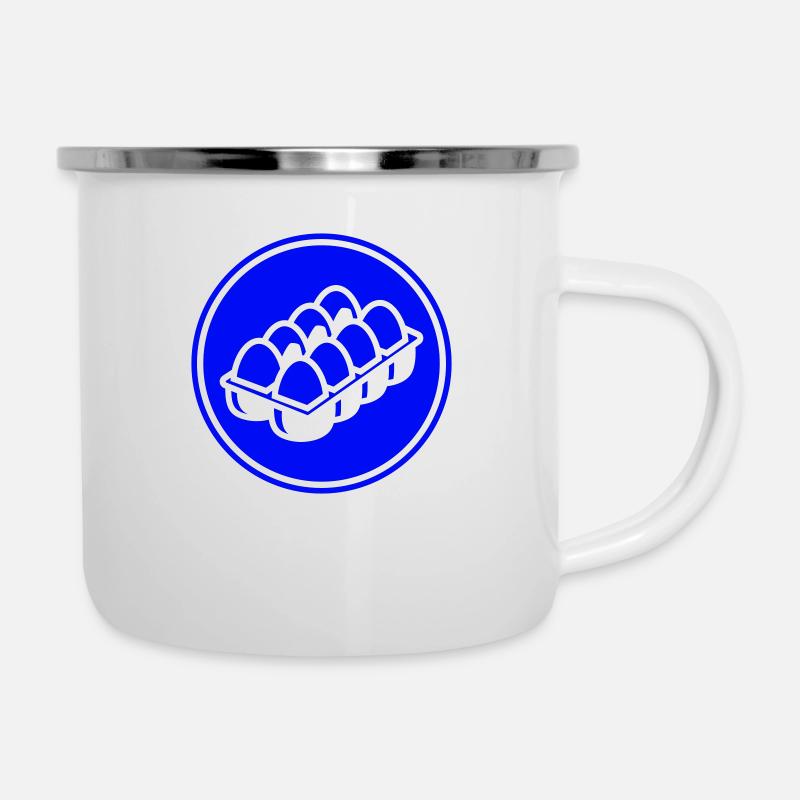 Eggs symbol - Camper Mug - white