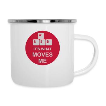 c’est ce qui m’émeut - Tasse émaillée - blanc - Droite