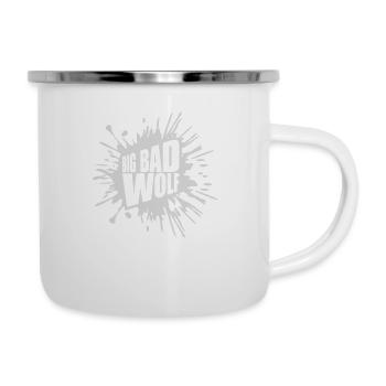 big bad wolf quote - Camper Mug - white - Right