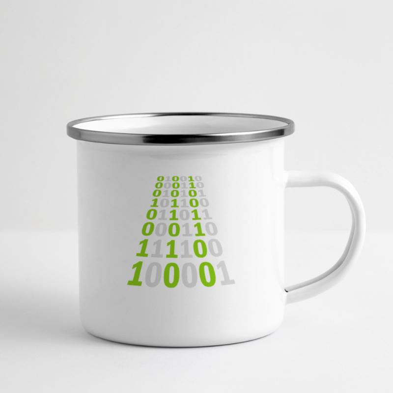 Binär Code Programm Sprache Emaille-Tasse