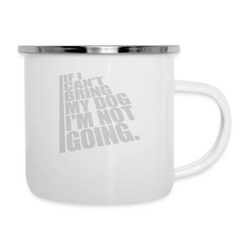 Citation Apportez mon chien - Tasse émaillée - blanc - Droite