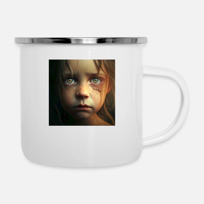 Sad child - Camper Mug - white