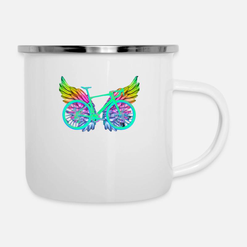 Les ailes de l'évasion - Tasse émaillée - blanc