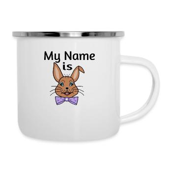 Mon nom est - Tasse émaillée - blanc - Droite