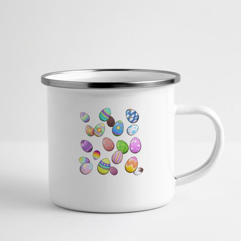 Easter Eggs Pattern Camper Mug