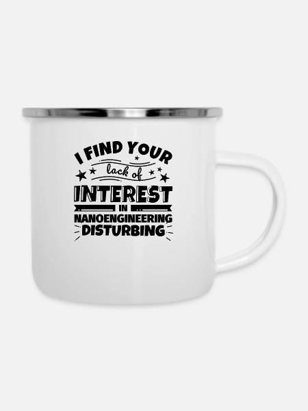 Nano-Engineering lustiges Geschenk - Emaille-Tasse - Weiß