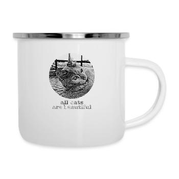 All cats are beautiful - Camper Mug - white - Right