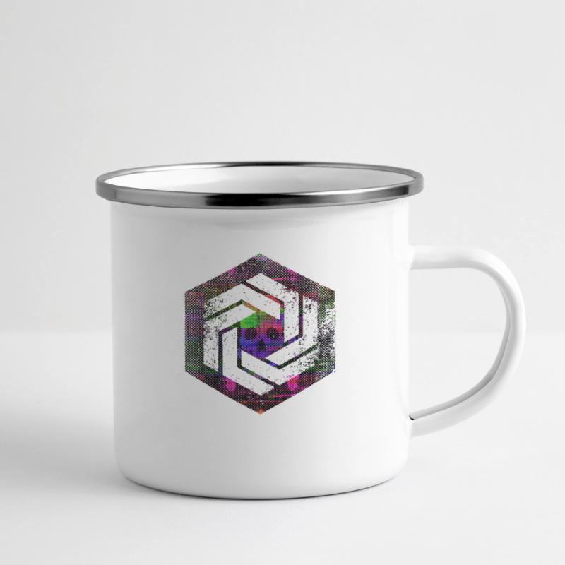 Hexagon-Programmierung Programmierer Codierung geometrisch Emaille-Tasse
