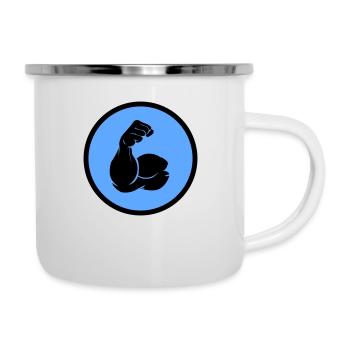 bizeps - Emaille-Tasse - Weiß - Rechts