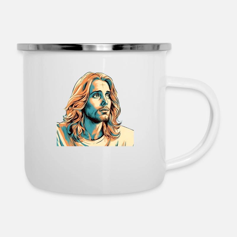 Jesus Christ #01 - Camper Mug - white