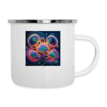 Amazing group of magic yellyfish - Camper Mug - white - Right