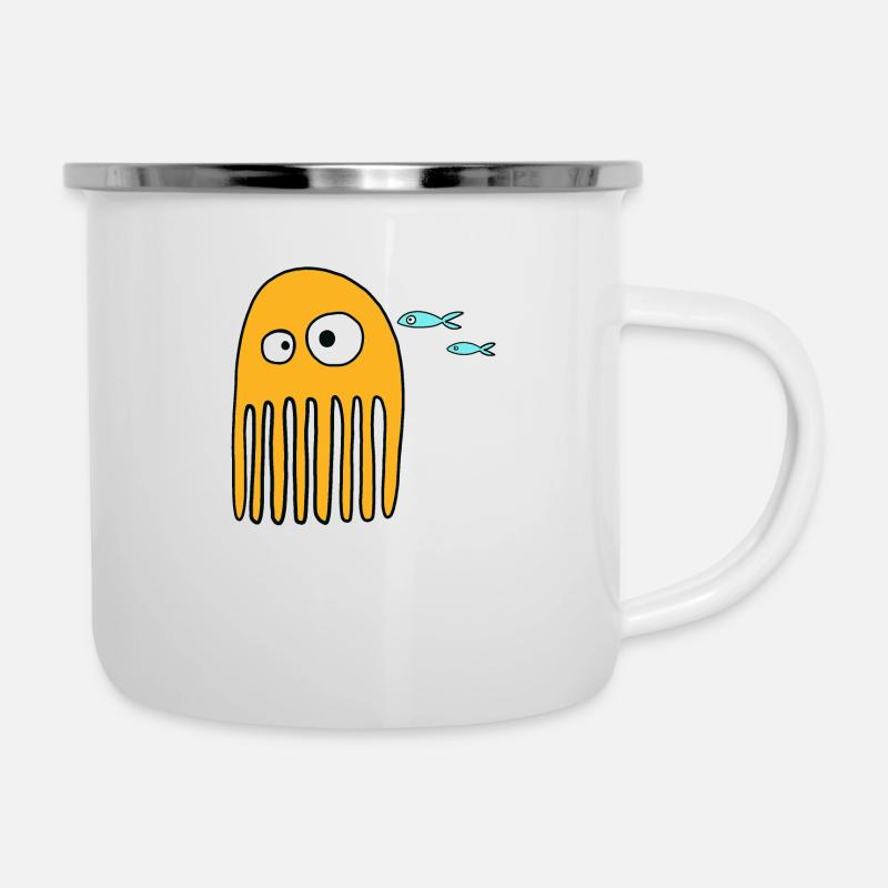 funny octopus - Camper Mug - white