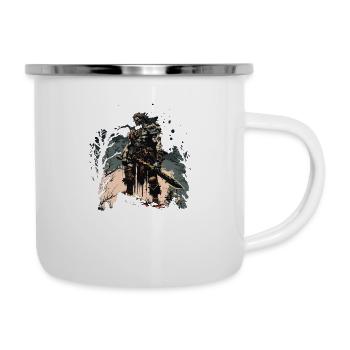 Barbar - Emaille-Tasse - Weiß - Rechts