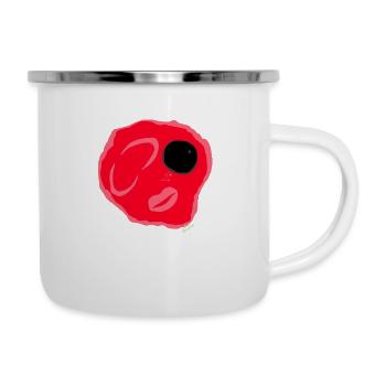 Œuf au plat de Jess le Dragon - Tasse émaillée - blanc - Droite