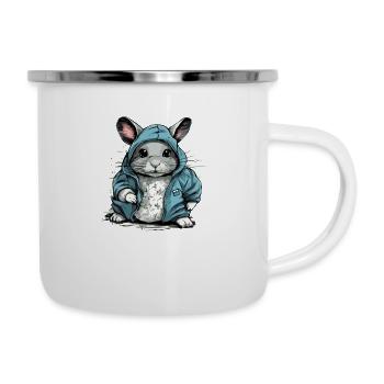 Bibi le chinchilla - Tasse émaillée - blanc - Droite