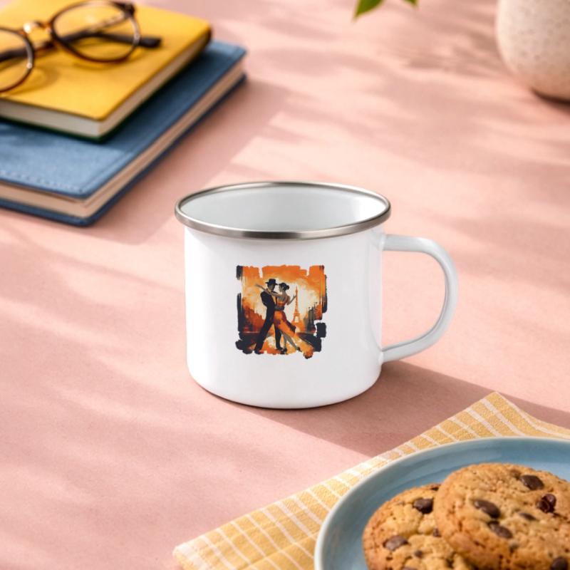 Dans le tango, il n’y a pas de séquence fixe de pas Tasse émaillée